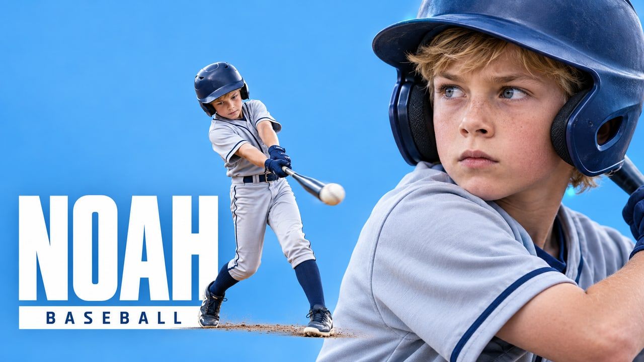 Example video thumbnail: Noah, baseball