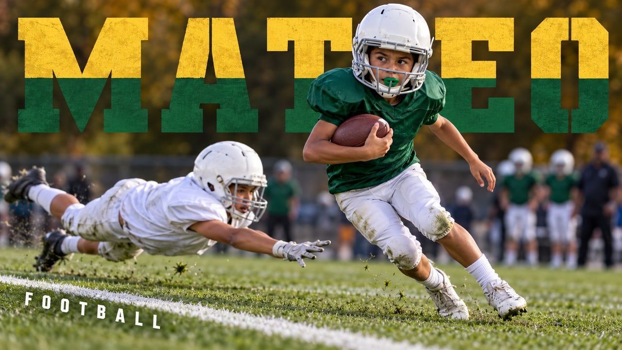Example video thumbnail: Mateo, football